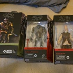 3 Black Series (Ki Adi Mundi, Super Battle Droid, Krrsantan)
