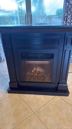 Sun Twin Electric Fireplace with Mantel