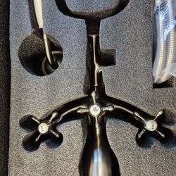 Brushed Nickel Bathroom Tub Faucet. New Out of Box Comes With Box. Classic Look, Not Used. Will Consider Reasonable Offers. 