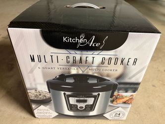 Kitchen Ace 6-Quart Multi-Craft Cooker - Brand New Open Box