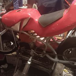 Pocket rocket with fifty c c motor the big motor