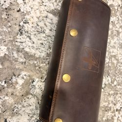 Premium Leather watch roll case men or woman