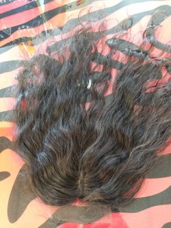 16in Silk Base Closure Virgin Brazilian Human Hair