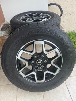 OEM Ford Bronco Wheels & TiresSize: 255/70R18
