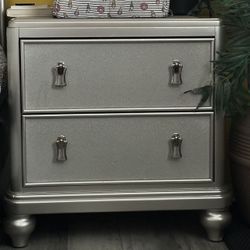 Silver Nightstand – Gently Used $150