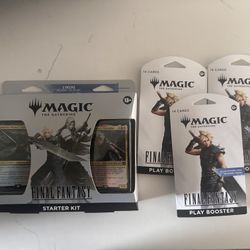 Final Fantasy Magic The Gathering Play Boosters and Starter Pack