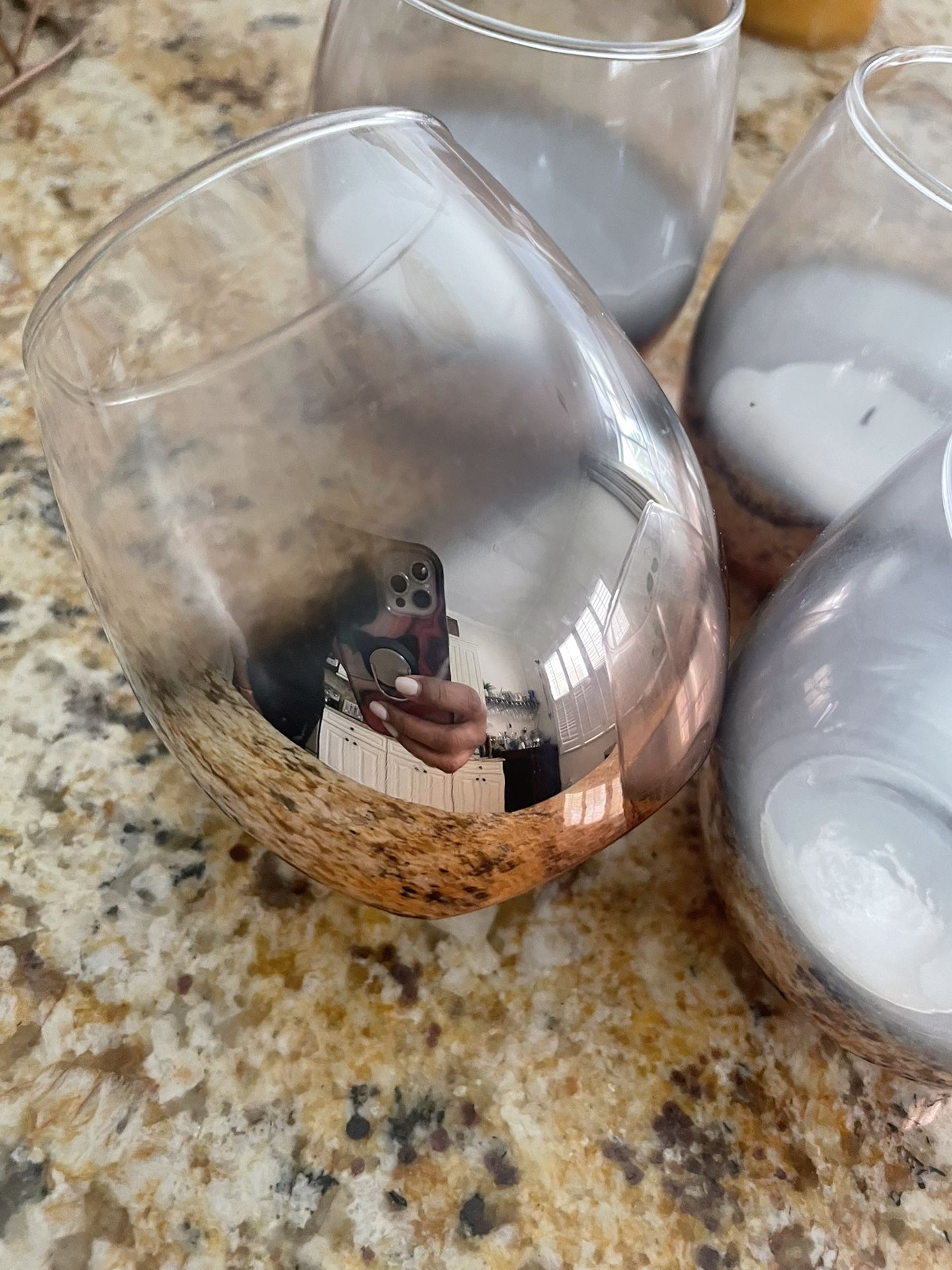 Candle holders with extra candles