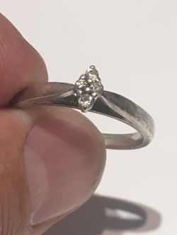 Size 7 Ladies Platinaire Diamond Ring