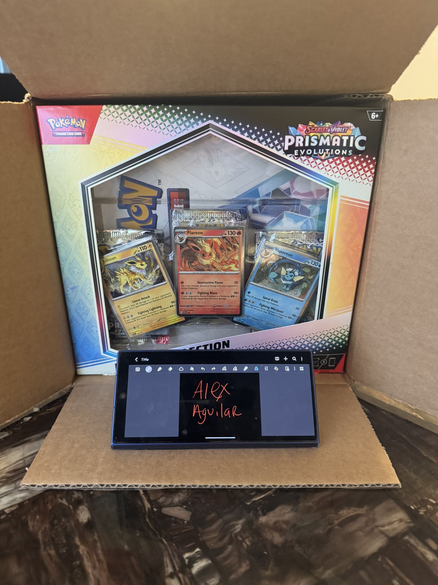 Prismatic Evolutions Case 6x