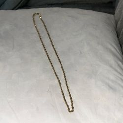 25” 14kt Diamond Cut Rope 