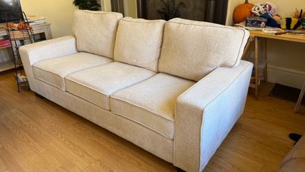 3-Seat Beige Fabric Sofa FREE delivery 🚚