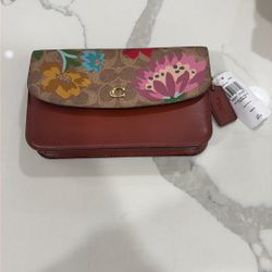 NWT Coach Clutch / Crossbody Painted