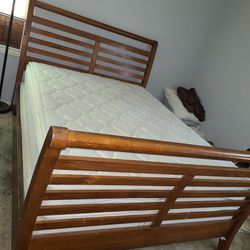 FREE SLEIGH BED AND MATRESS (QUEEN SIZE)