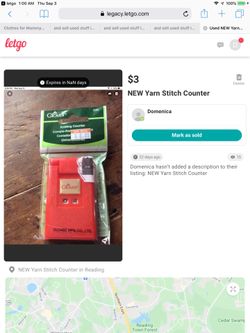 New Yarn Stitch Counter