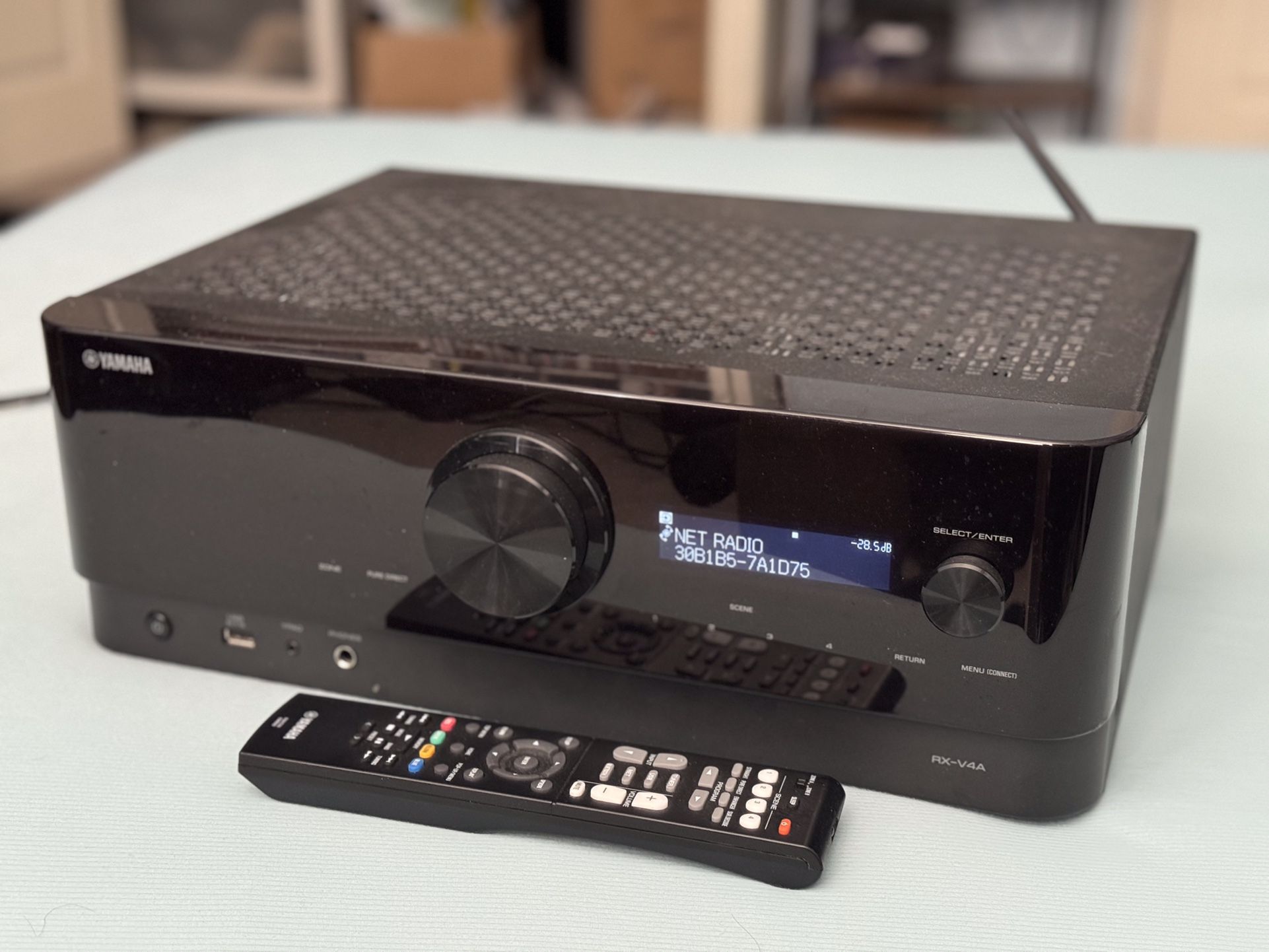 YAMAHA RX-V4A 5.2-channel Home Theater 4K receiver with Wi-Fi®, Bluetooth®, Apple AirPlay® 2, and Amazon Alexa compatibility