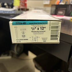 Simpson 1/2” X 12” Titen HD Screw Anchor. THD501200HMG