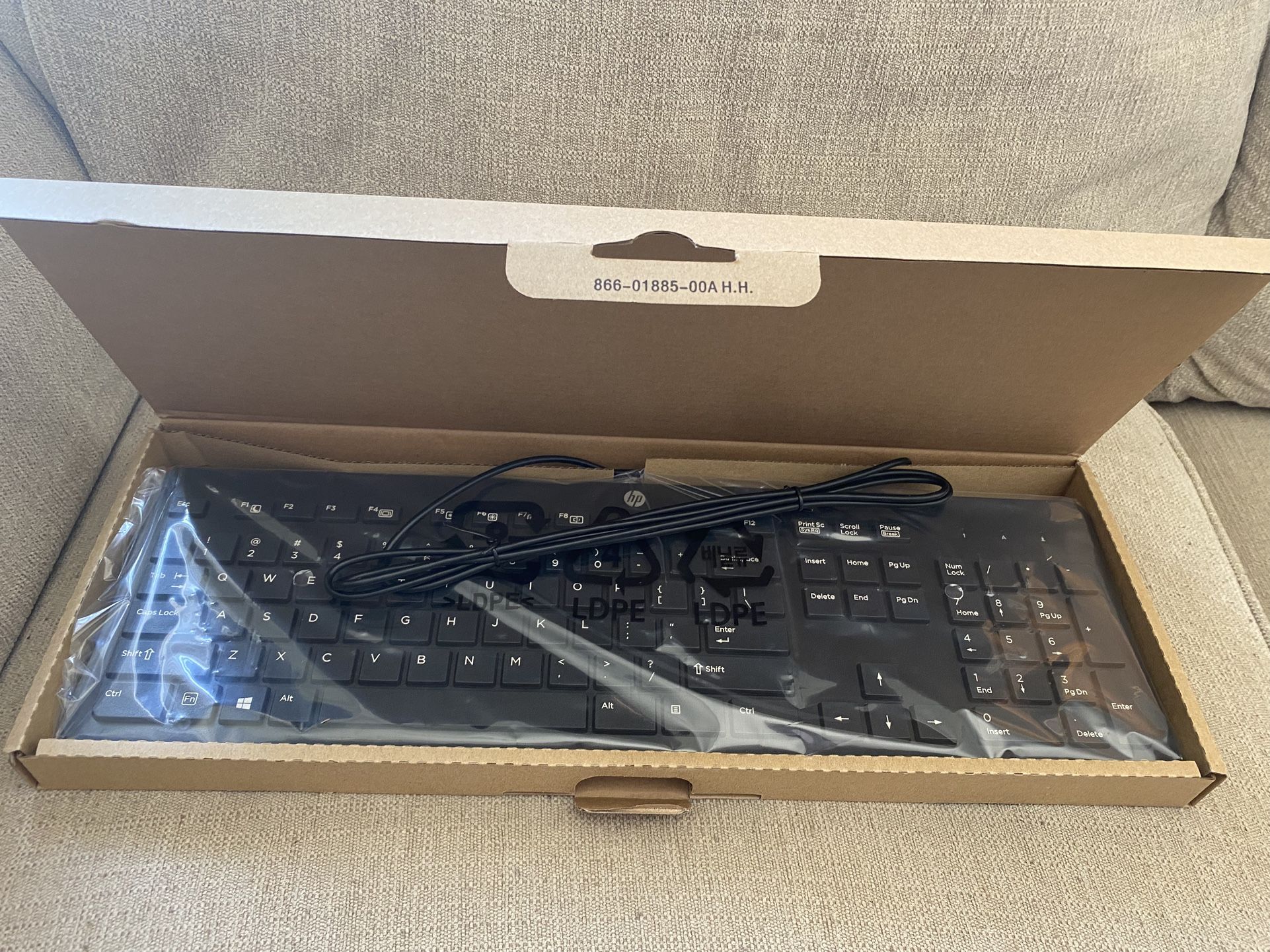 Brand New Black Wired Keyboard 