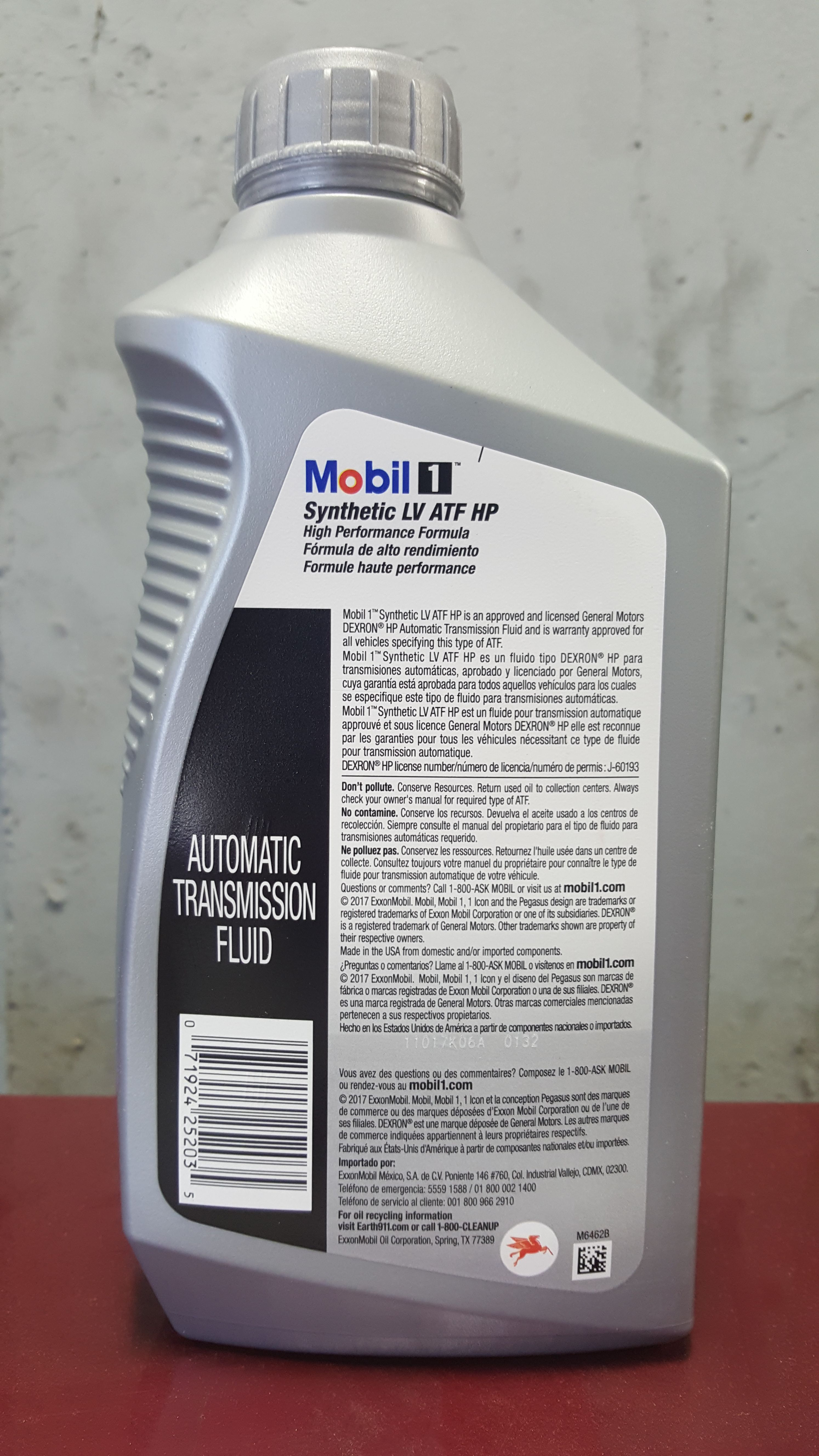 mobil 1 synthetic lv atf hp transmission fluid