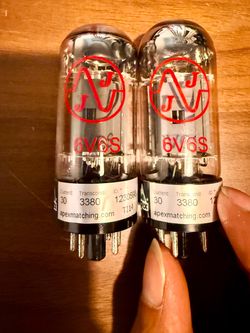 JJ TUBES Matched Pair 6V6 Power Tubes