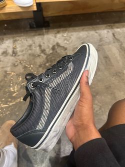 Dark Navy Mesh Low-Top Sneakers