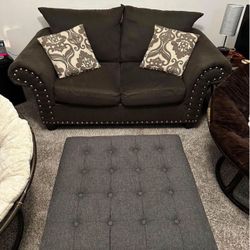 Grey Loveseat Couch
