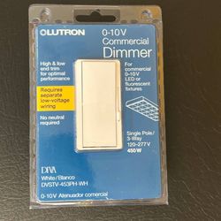 *BRAND NEW* Lutron (DVSTV-453PH-WH) Diva 0–10 V Control Dimmer