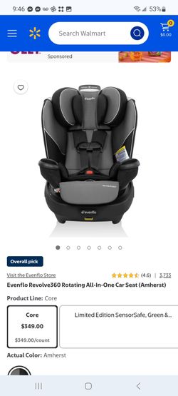 Evenflo Revolve360 Rotating All-In-One Car Seat $285