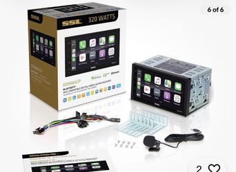 New Sound Storm Laboratories DDCP62-R 6.2” Touchscreen Car Stereo - CarPlay