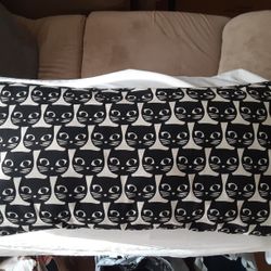 White And Black Pillow