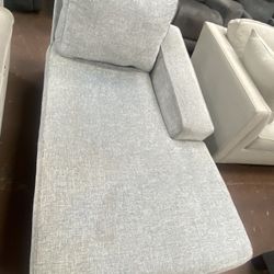 Light Gray Fabric Chaise
