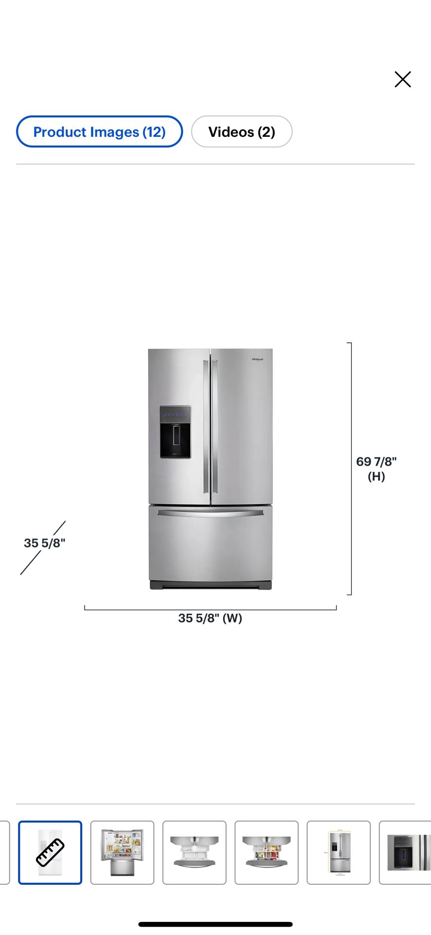 NEW STANDARD DEPTH 3 DOOR FRENCH DOOR WITH DUAL ICE MAKERS. AND A 3 YEAR EXTENDED WARRANTY 7/17/25. some cosmetic Dents and scuffs.
