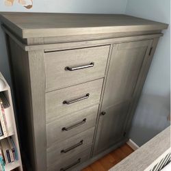 Gray- Soho Baby Hampton Armoire 