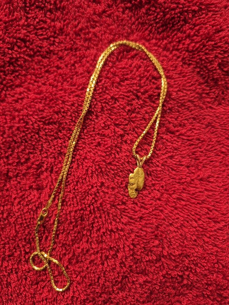 Gold Chain With Nugget