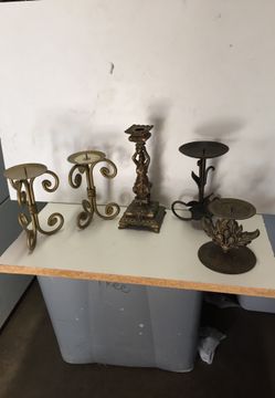 Metal candle holders