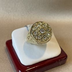 Anillo De Hombres Oro 14k 