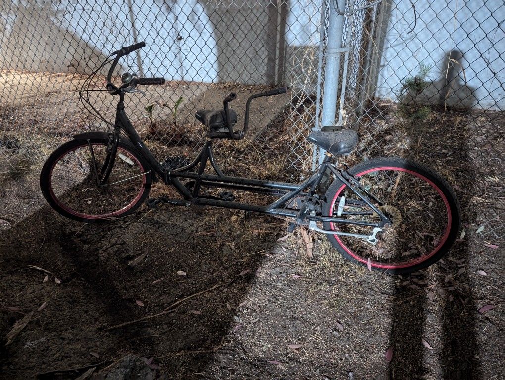 Rusty Tandem Folding Bike In La Puente