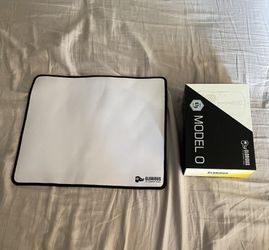 Glorious Model O White and White MousePad