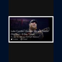Luke Combs - Growin ‘up and Gettin ‘ Old Tour - 2 Day 