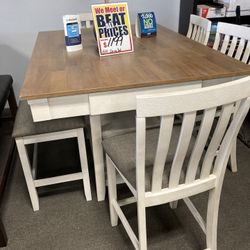 Gorgeous Dining Table Set ✨ Easy  Financing Available 😊🤍