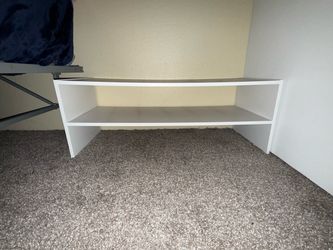 31” Stackable White Shelf