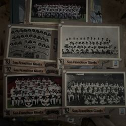 1958 To 1992 Giants collectible memorabilia postcards very rare