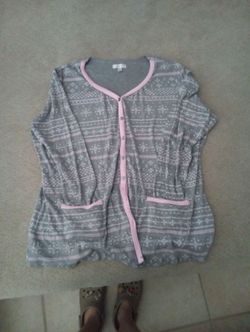 Gray secret treasure sleepwear sweater