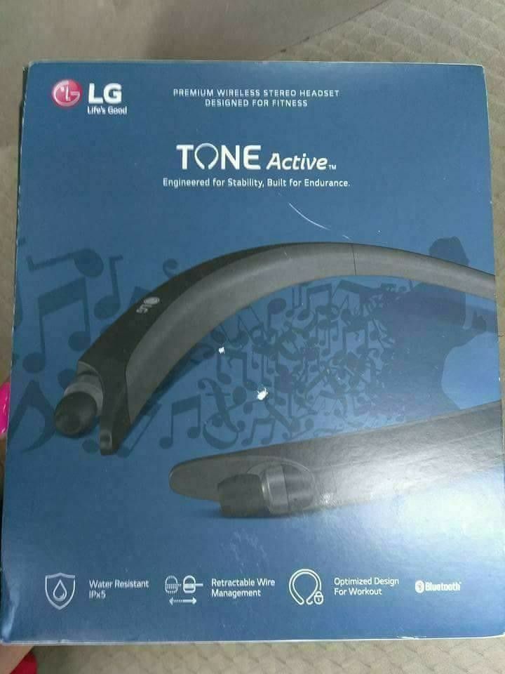 New LG Tone Active Hbs-A80 Retractable Bluetooth Headset