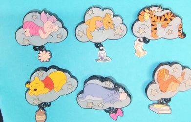 Winnie the Pooh pin set sleepy clouds