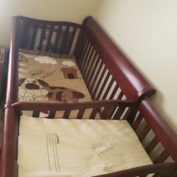 Baby Crib With Changing Table And Storage