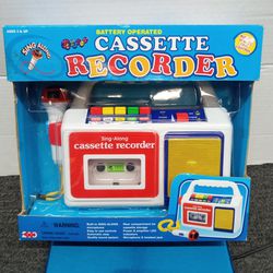 Vintage 1999 Battery Operated Cassette Recorder Sing Along Microphone Can Be Used With Or Without Cassette