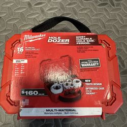 Milwaukee 16pc Hole Dozer Saw Kit New 