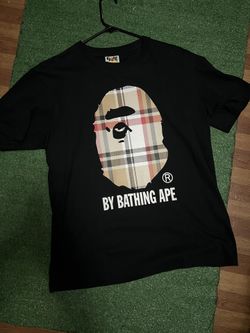 large BAPE BURBERRY PRINT
