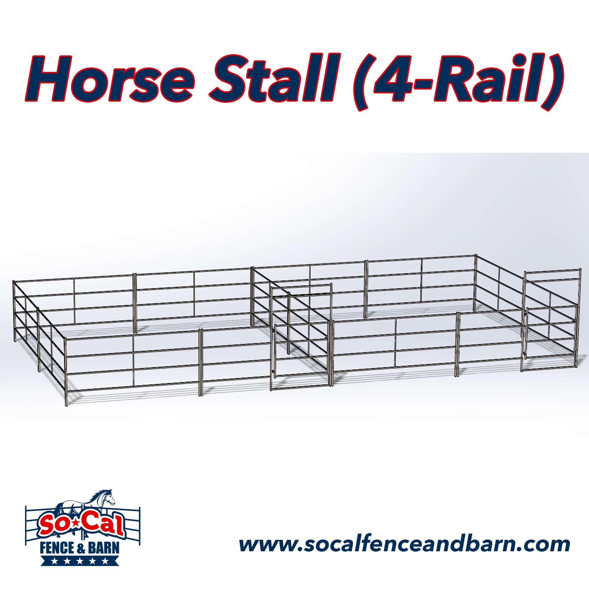 Two 20x20 Horse Pen Stall Corral