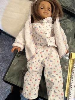 American Girl doll in AG pjs